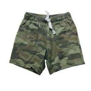 Carter's Green Camouflage Shorts with Elastic Waistband